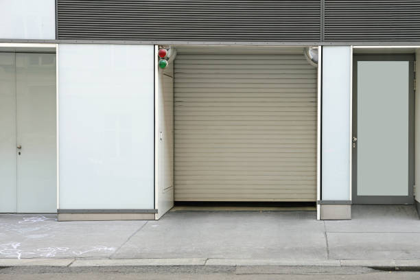 istock Garage Entrance City 1305468733
