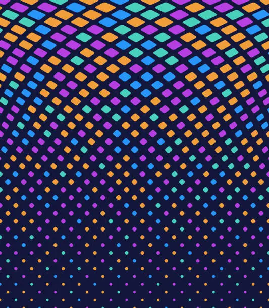 Vector illustration of Color Pattern Halftone Abstract Background
