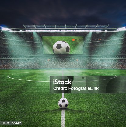 istock green field in soccer stadium. ready for game in the midfield 1305472339