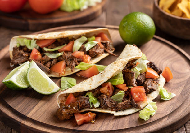 istock Beef Taco With Lettuce and Tomato 1305476079