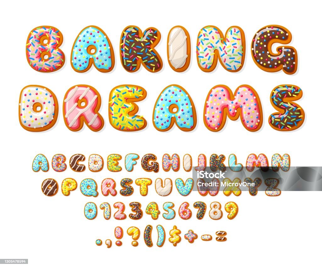 FreshBakes  Letters & Numbers Themes