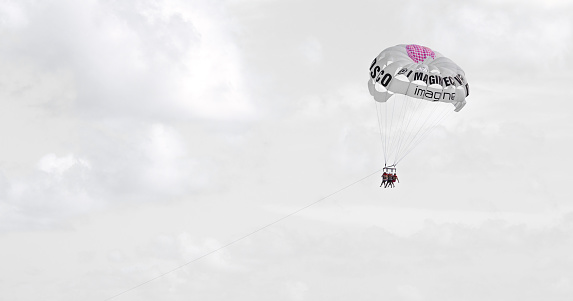 4 November 2015, Imagine Disco Publicity Parachute in Punta Cana, Dominican Republic.