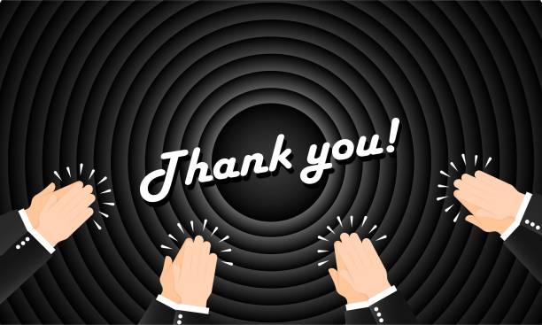Thank you. Hands clapping ovation. Crowd ovation. Human hands clapping. Applause hands. Vector illustration in flat style. Thank you. Hands clapping ovation. Crowd ovation. Human hands clapping. Applause hands. Vector illustration in flat style. applaus stock illustrations