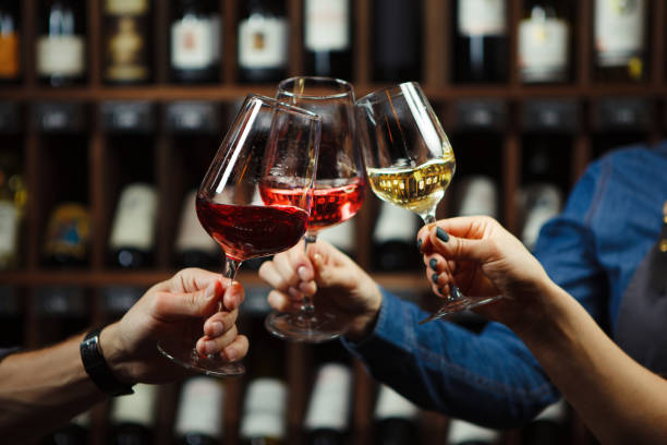 istock People in good mood, celebrating and drinking 1305490819