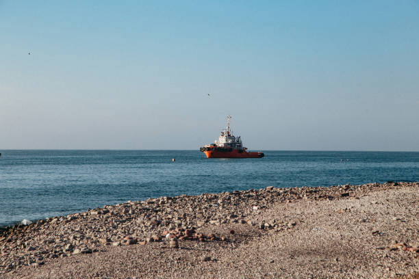 Tugboat in the sea