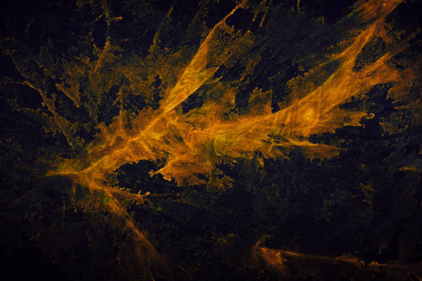 istock Abstract texture in gold and black colors 1305493879