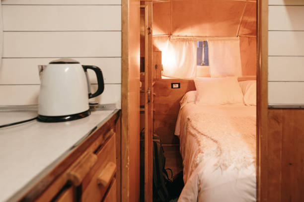 istock Inside view of a vintage motor home 1305496247