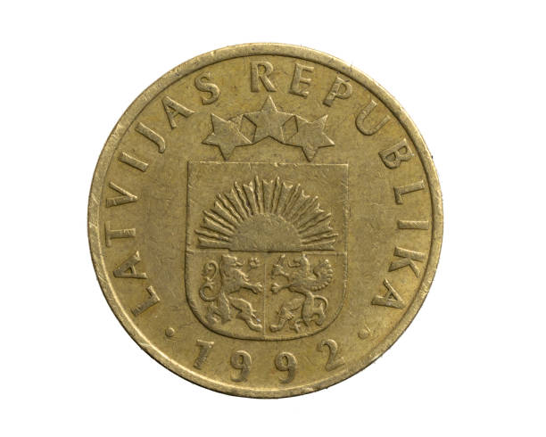 istock latvia ten santimus coin on a white isolated background 1305496492