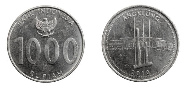 istock Indonesia thousand rupiah coin on white isolated background 1305496564