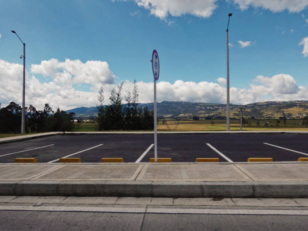 istock Car parking in the countryside 1305505167