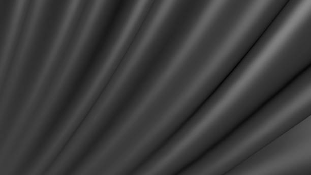 istock Black Fabric black background in motion. 1305505598