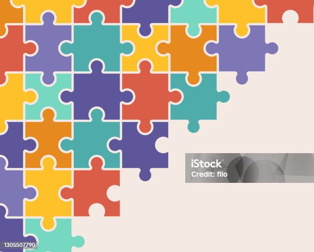 Puzzle Background Pattern Stock Illustration - Download Image Now - Puzzle, Jigsaw Piece, Jigsaw Puzzle