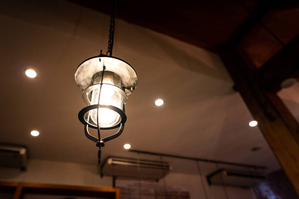 Wall light, industrial light in an old building