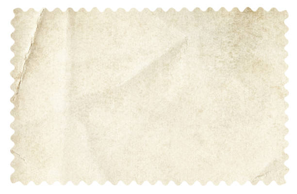 istock Vintage Blank postage stamp isolated on white 1305511726
