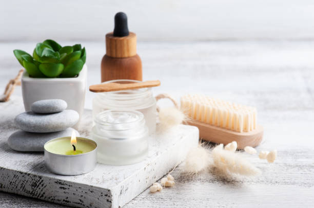 istock Cosmetic jar with cream and essential oil 1305519793
