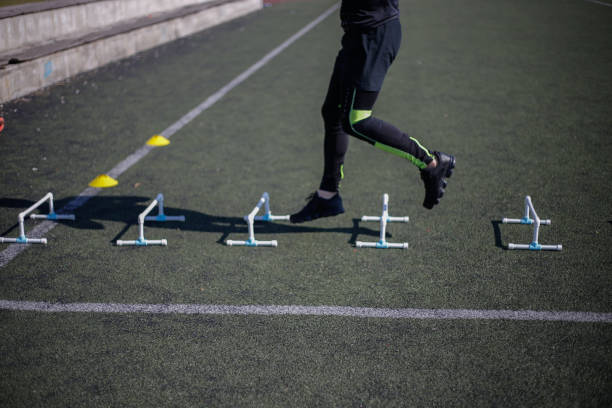 istock Jumping Over Hurdles. stock photo 1305521095