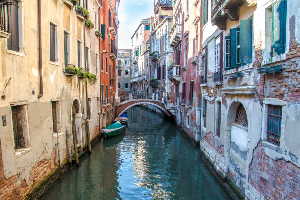 istock panoramic view between the canals of Venice 1305522742