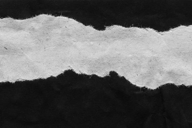 istock Abstract landscape, black and white minimalist art illustration. 1305531301