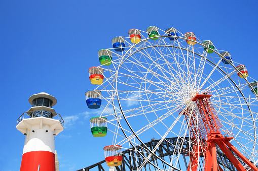 Big Ferris Wheel At Luna Park, Sydney, Australia