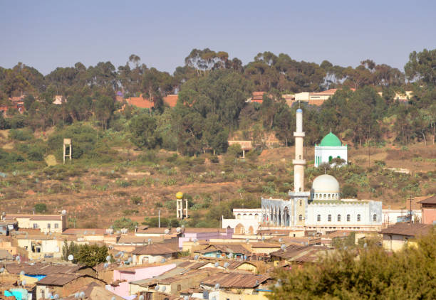 istock Muslim cemetery and Khalid Ibn al-Waleed Mosque, Asmara, Eritrea 1305535380