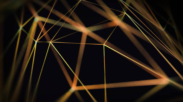 istock 3D black triangle Background Photo Illustration, Abstract Triangle wallpaper 1305538221