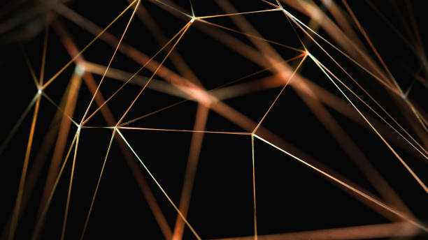 istock 3D black triangle Background Photo Illustration, Abstract Triangle wallpaper 1305538753