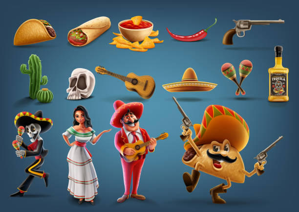Chistes De Tacos Mexicanos - Banco de fotos e imágenes de stock - iStock