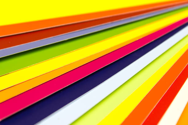 A close-up background shot of a multi-colored pattern.
