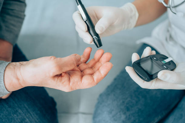istock Diabetes blood test. 1305545418