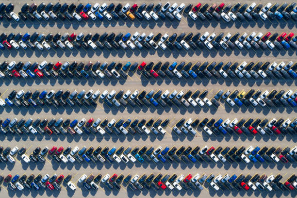 istock Cars of Different Brands Viewed from Above 1305546248