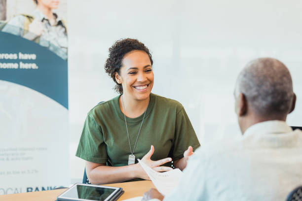 istock Confided veteran applies for loan 1305552382