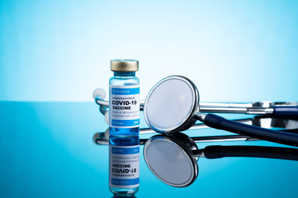 istock Covid vaccine bottle with close up view 1305564724