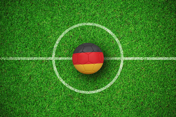 istock Composite image of football in germany colours 1305570055