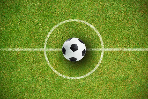 istock Composite image of black and white leather football 1305571654