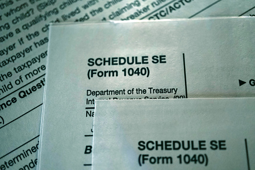 close up shot of tax form
