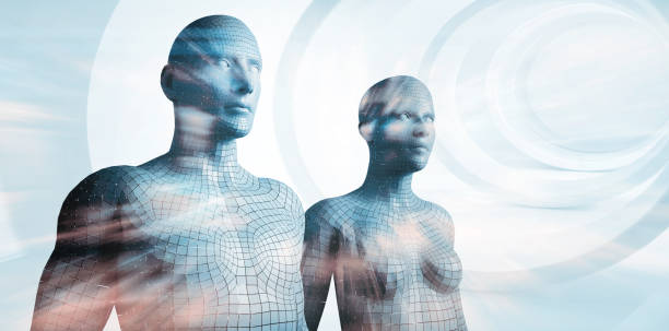 istock Composite image of composite image of gray 3d woman 1305573969