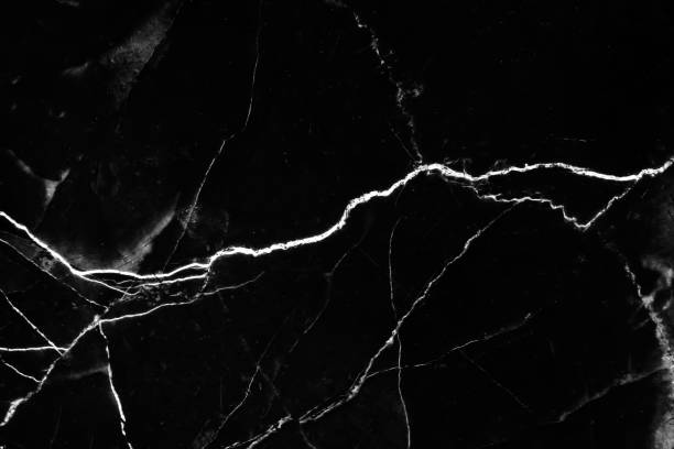 istock Black and white marble vein seamless abstract nature background 1305576407