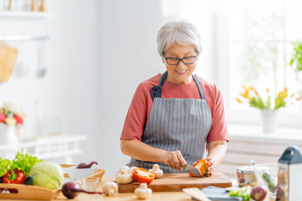 istock woman is preparing the vegetables 1305578488