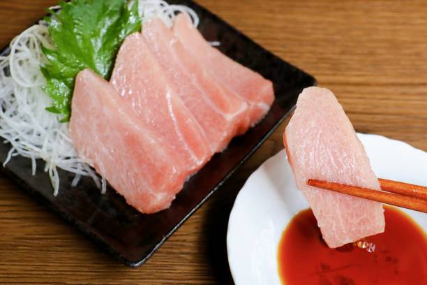 istock Tuna sashimi from Kochi prefecture. fatty tuna. ootoro. 1305600654