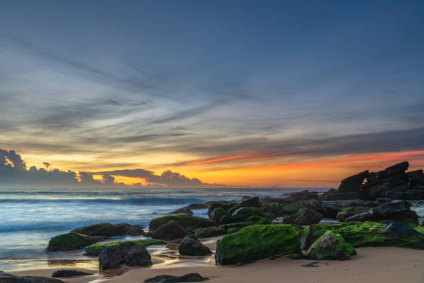 istock High cloud seascape with cloud bank on the horizon 1305603695