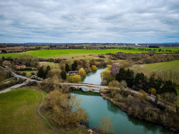 カルハムブリッジ、アビンドン、オックスフォードシャー - oxfordshire ストックフォトと画像