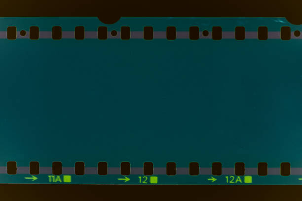 istock Dark film frame in green color 1305620352