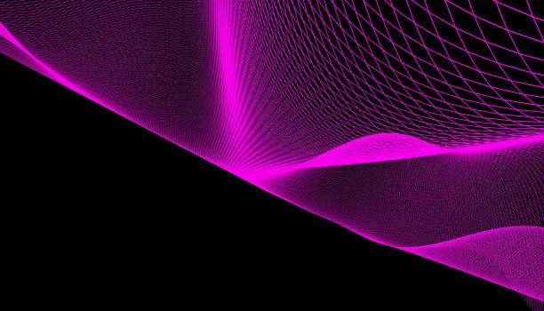 istock Abstract 3d mesh wave background. Futuristic technology style. Elegant background for business presentations. 1305621245