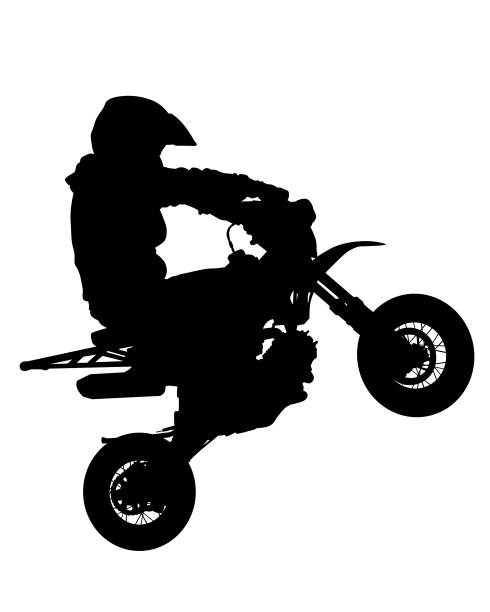 スポーツ旅行 - motorcycle motocross biker moped点のイラスト素材／クリップアート素材／マンガ素材／アイコン素材