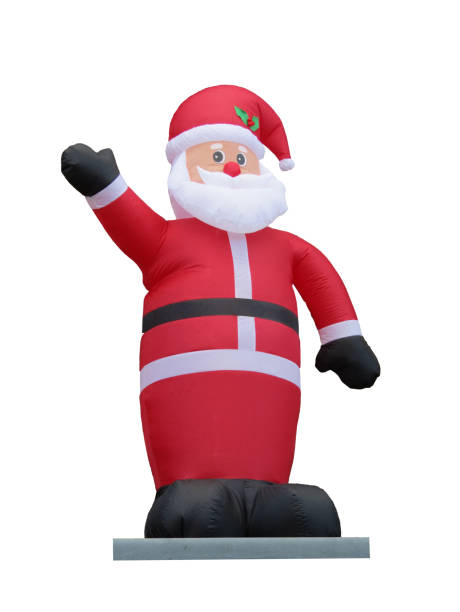 Inflatable Santa Claus. stock photo
