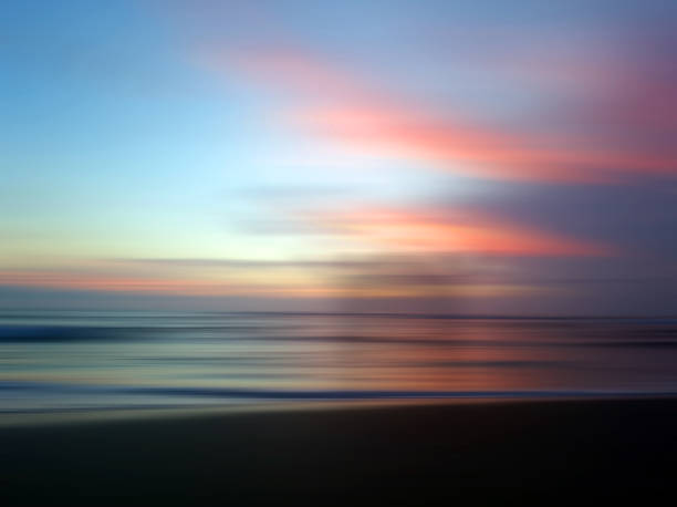 istock Beautiful sunset color on sea background. 1305635278