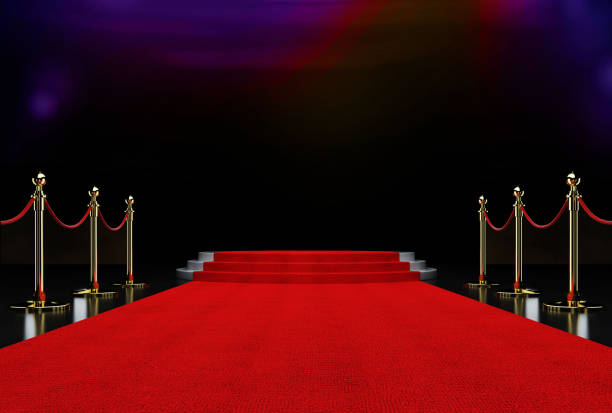 red carpet - tapete vermelho imagens e fotografias de stock