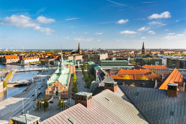 istock Copenhagen Borsen and Center View, Denmark 1305650226