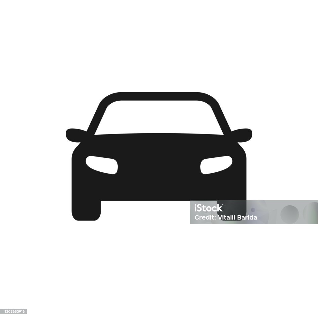 Car icon. Black automobile silhouette. Car icon. Black automobile silhouette. Vehicle symbol. Vector isolated Car stock vector