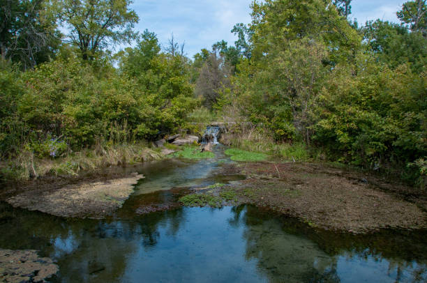 istock Chickasaw National Recreation Area - Spring-Fed Small Waterfall Extreme Wide Angle 1305662386